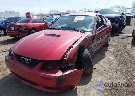 2002 Ford Mustang z USA, uszkodzony, nr VIN 1FAFP40442F124293